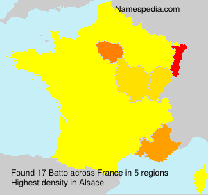 Surname Batto in France