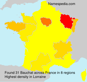 Surname Bauchat in France Surname Bauchat in France