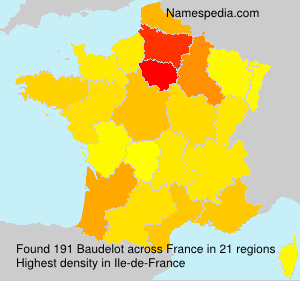 Surname Baudelot in France