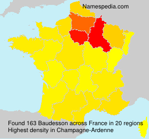 Surname Baudesson in France Surname Baudesson in France