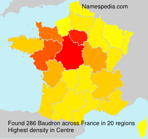 Surname Baudron in France Surname Baudron in France