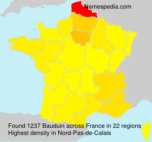 Surname Bauduin in France Surname Bauduin in France