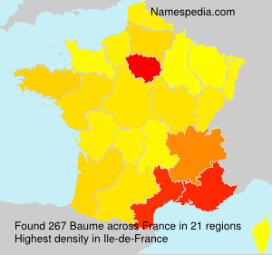 Surname Baume in France Surname Baume in France