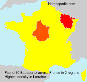 Surname Bauquerez in France Surname Bauquerez in France