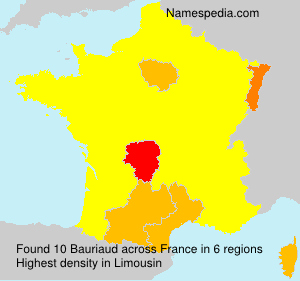 Surname Bauriaud in France Surname Bauriaud in France