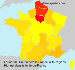 Surname Baurin in France Surname Baurin in France