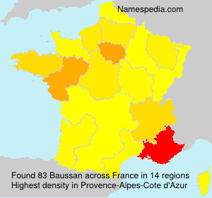 Surname Baussan in France Surname Baussan in France