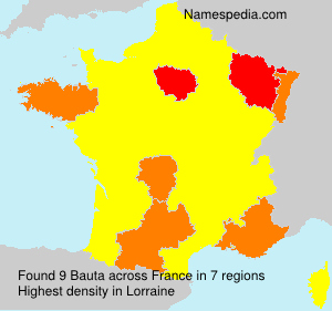 Surname Bauta in France