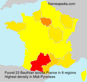 Surname Bauthian in France Surname Bauthian in France