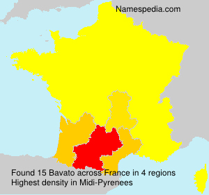 Surname Bavato in France Surname Bavato in France