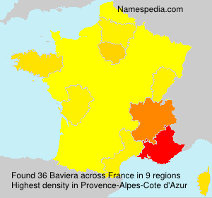 Surname Baviera in France Surname Baviera in France