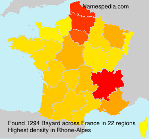 Surname Bayard in France Surname Bayard in France