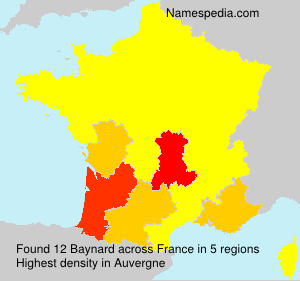 Surname Baynard in France Surname Baynard in France