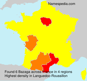 Surname Bazaga in France Surname Bazaga in France