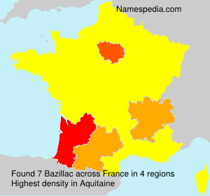 Surname Bazillac in France Surname Bazillac in France