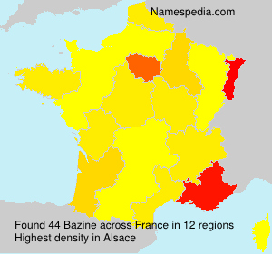 Surname Bazine in France Surname Bazine in France