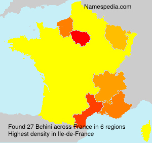 Surname Bchini in France Surname Bchini in France