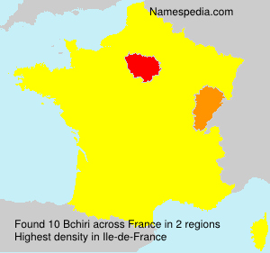 Surname Bchiri in France Surname Bchiri in France