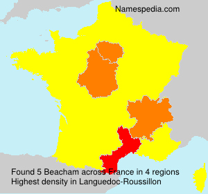 Surname Beacham in France Surname Beacham in France