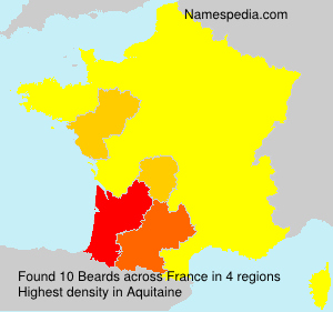 Surname Beards in France Surname Beards in France