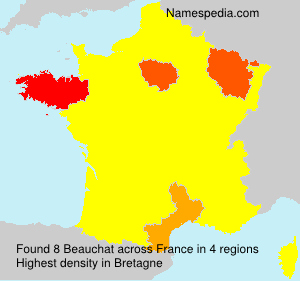 Surname Beauchat in France Surname Beauchat in France
