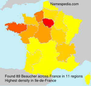 Surname Beaucher in France Surname Beaucher in France