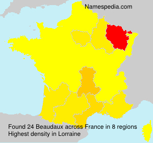 Surname Beaudaux in France Surname Beaudaux in France