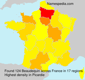 Surname Beaudequin in France Surname Beaudequin in France