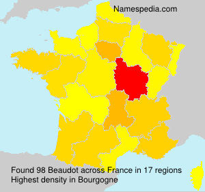 Surname Beaudot in France Surname Beaudot in France