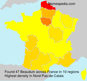 Surname Beauduin in France Surname Beauduin in France