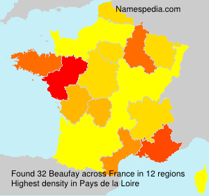 Surname Beaufay in France Surname Beaufay in France