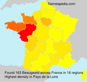 Surname Beaugeard in France Surname Beaugeard in France