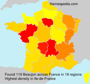 Surname Beaujon in France Surname Beaujon in France