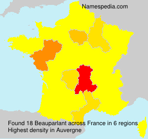 Surname Beauparlant in France Surname Beauparlant in France