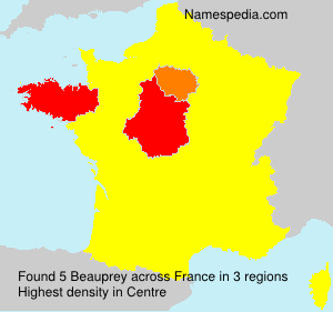 Surname Beauprey in France Surname Beauprey in France