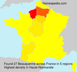 Surname Beauquenne in France Surname Beauquenne in France