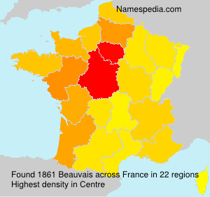 Surname Beauvais in France Surname Beauvais in France