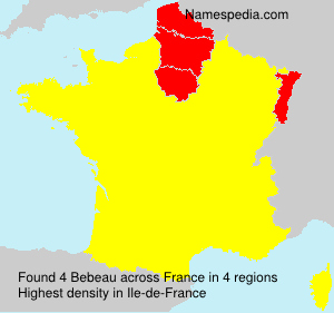 Surname Bebeau in France Surname Bebeau in France