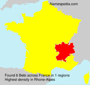 Surname Bebi in France