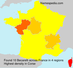 Surname Becarelli in France Surname Becarelli in France