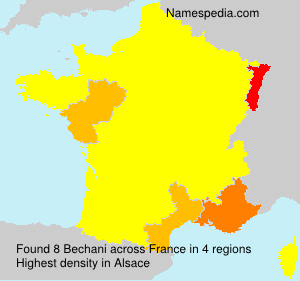Surname Bechani in France Surname Bechani in France