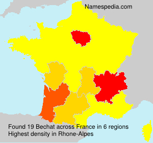 Surname Bechat in France Surname Bechat in France