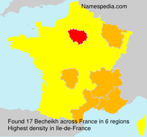 Surname Becheikh in France Surname Becheikh in France