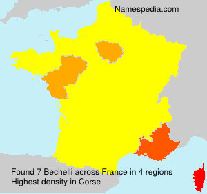 Surname Bechelli in France Surname Bechelli in France