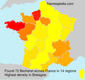 Surname Becherel in France Surname Becherel in France