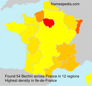 Surname Bechiri in France Surname Bechiri in France