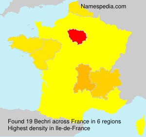 Surname Bechri in France Surname Bechri in France