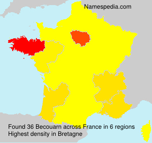 Surname Becouarn in France Surname Becouarn in France
