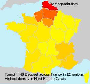 Surname Becquet in France Surname Becquet in France