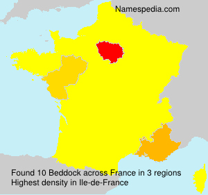 Surname Beddock in France Surname Beddock in France
